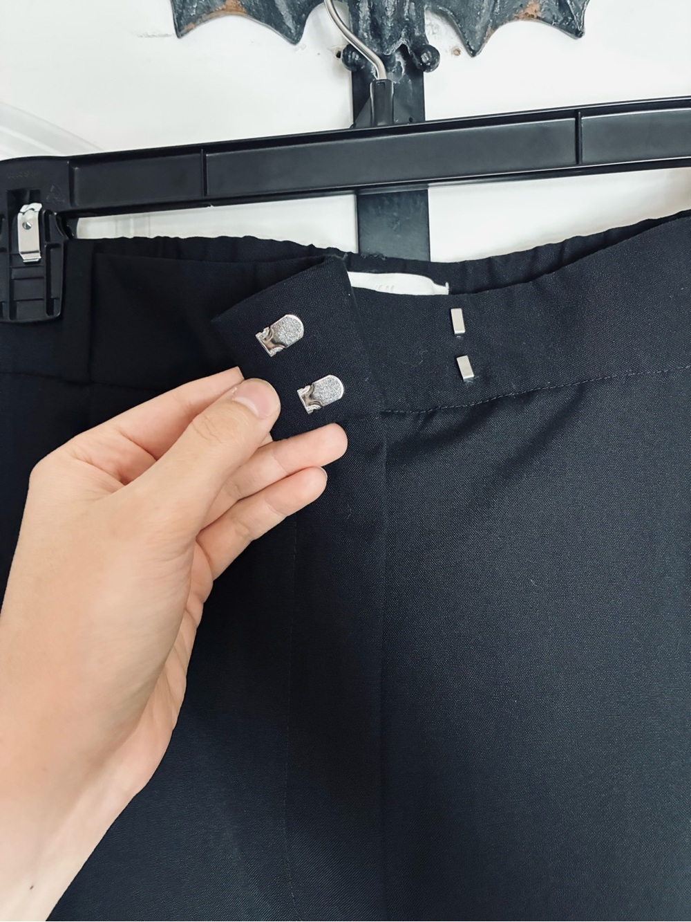 H&M Vintage inspired Tailored Black Dress Pants Comfortable material size 16 - Picture 9 of 11